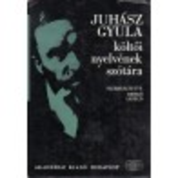 Juhász Gyula költői nyelvének szótára
