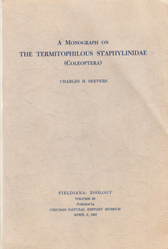 A Monograph on the Termitophilous Staphylinidae (Coleoptera)